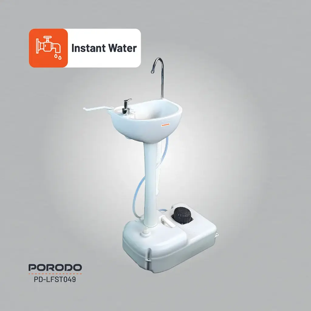 Porodo Lifestyle Portable Handwash Station - White