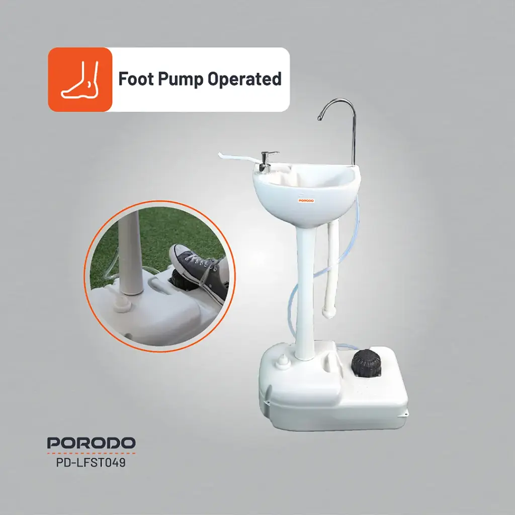 Porodo Lifestyle Portable Handwash Station - White