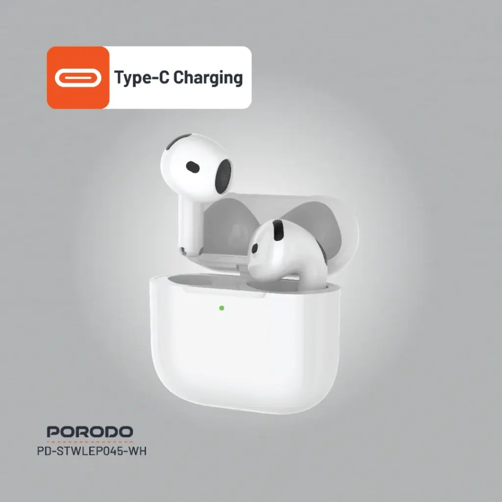 Porodo Soundtec Earbuds Gen 4 - White