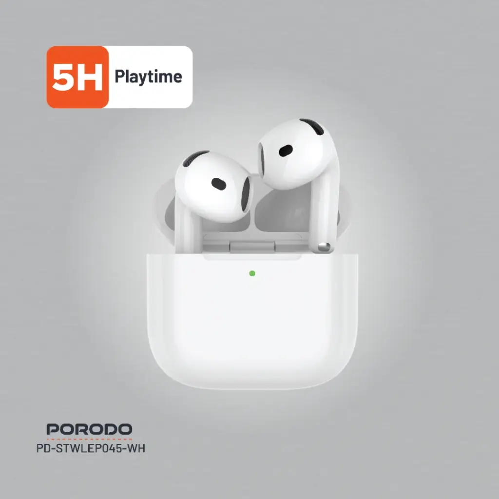 Porodo Soundtec Earbuds Gen 4 - White