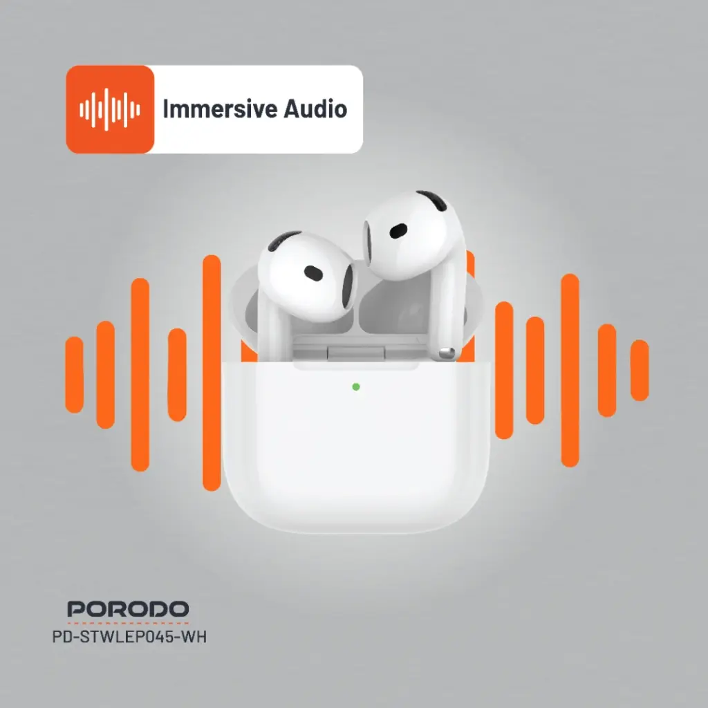 Porodo Soundtec Earbuds Gen 4 - White