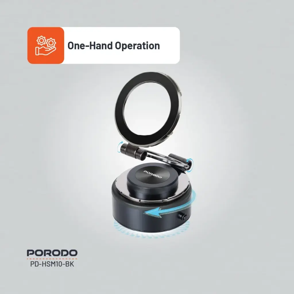 Porodo Vacuseal Magsafe Magnetic Mount - Black