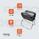 Porodo Lifestyle Portable Folding BBQ Grill - Black