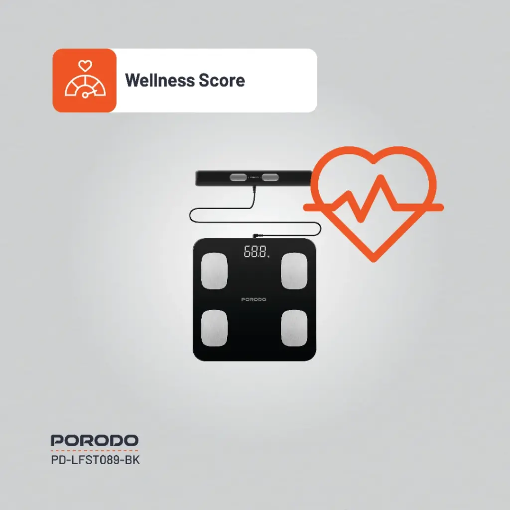 Porodo Lifestyle Precise Analysis Smart Scale - Black