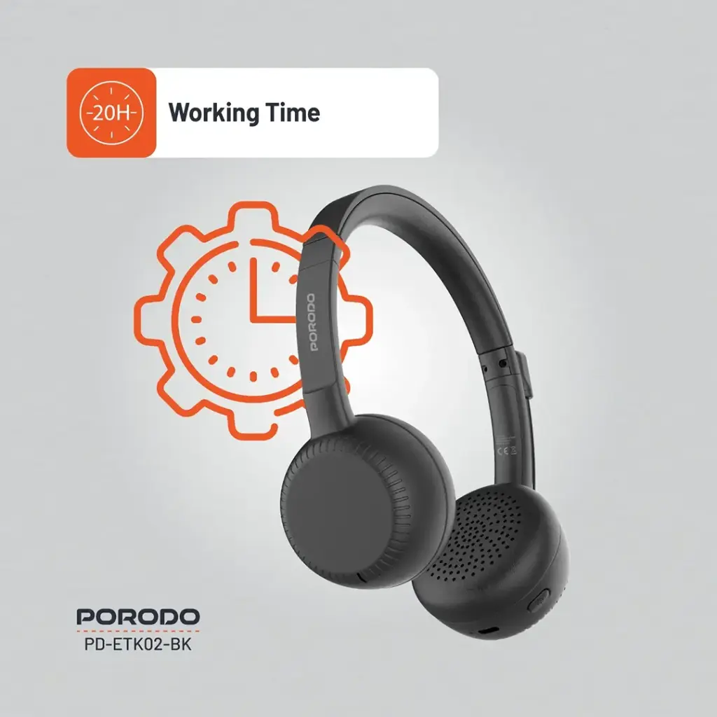 Porodo Office Wireless Headset - Black