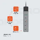 Porodo 4AC 65W 3000W Power Strip