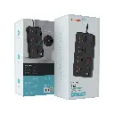Porodo Blue 4 AC Power Strip - Black