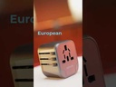 Porodo Universal Travel Charger 2.4A Dual Fuse Ac Output International Plugs