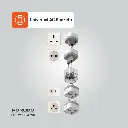 Porodo 150+ Countries Universal AC Adapters - White