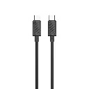 Porodo Blue Dual Port 30W Car Charger with C to C Cable - Black