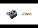 Porodo FM Transmitter and Fast Charging Car Charger 3.4 amp / 15 W