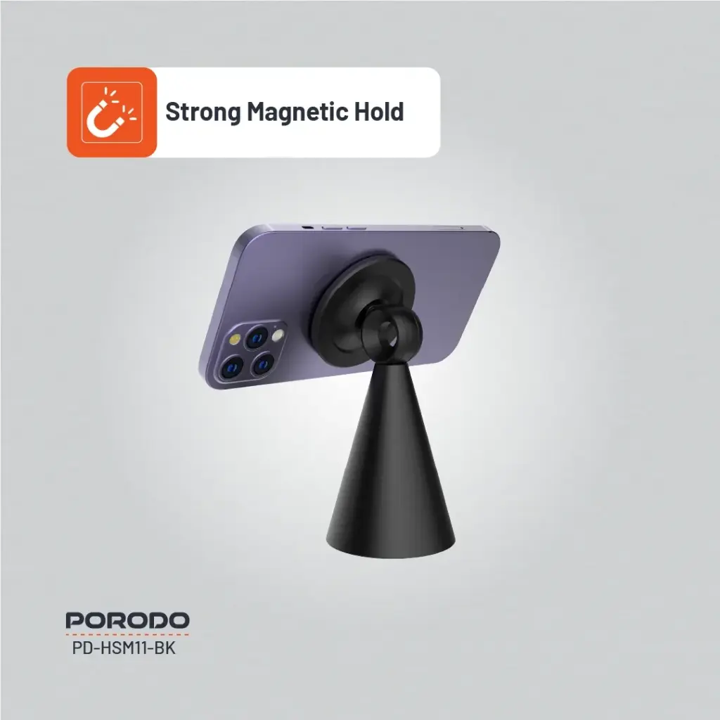 Porodo MagSafe Magnetic Desk Mount - Black