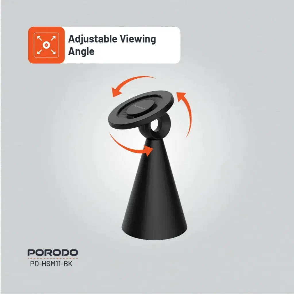 Porodo MagSafe Magnetic Desk Mount - Black