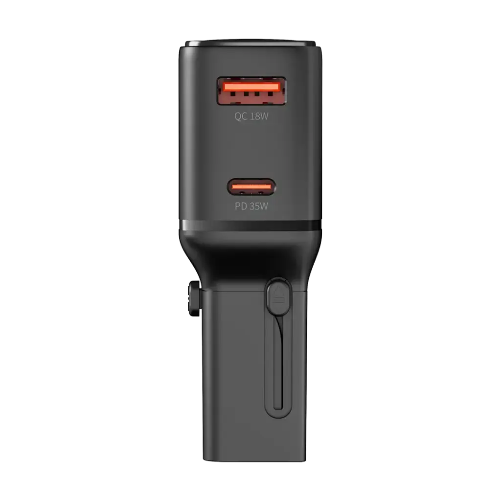 Porodo Universal Travel Pocket Charger - Black