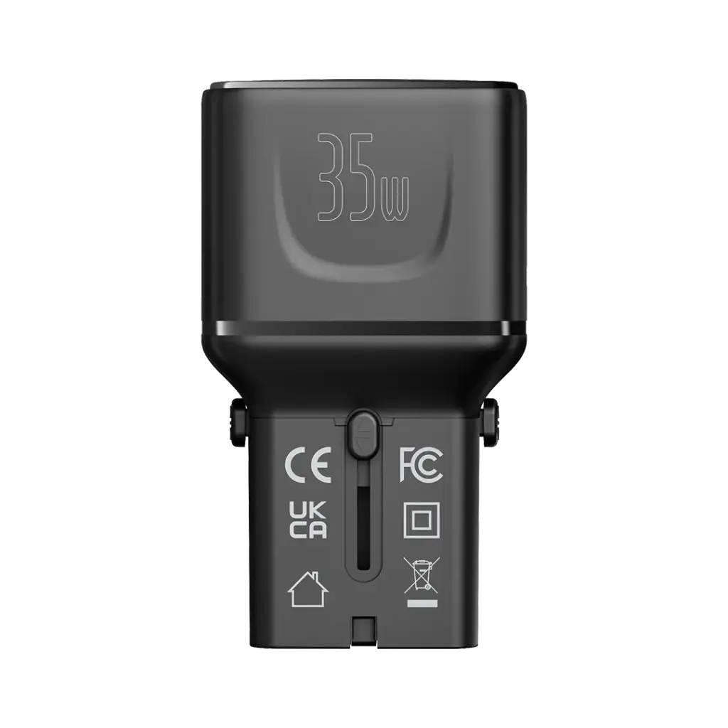 Porodo Universal Travel Pocket Charger - Black