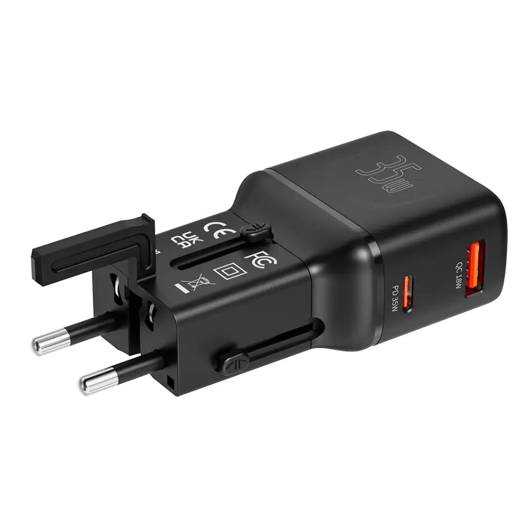 Porodo Universal Travel Pocket Charger - Black