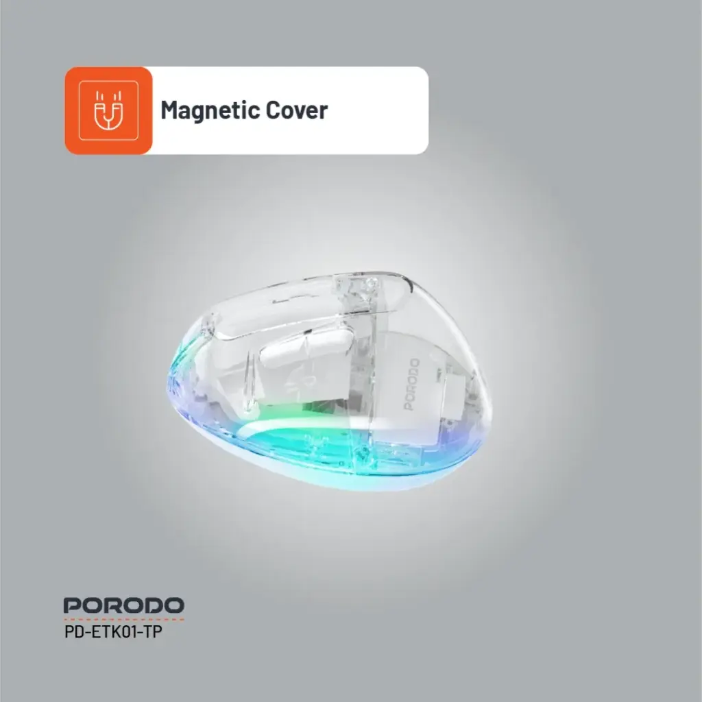 Porodo Vertical 4800 DPI Wireless Mouse - White