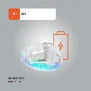 Porodo Vertical 4800 DPI Wireless Mouse - White