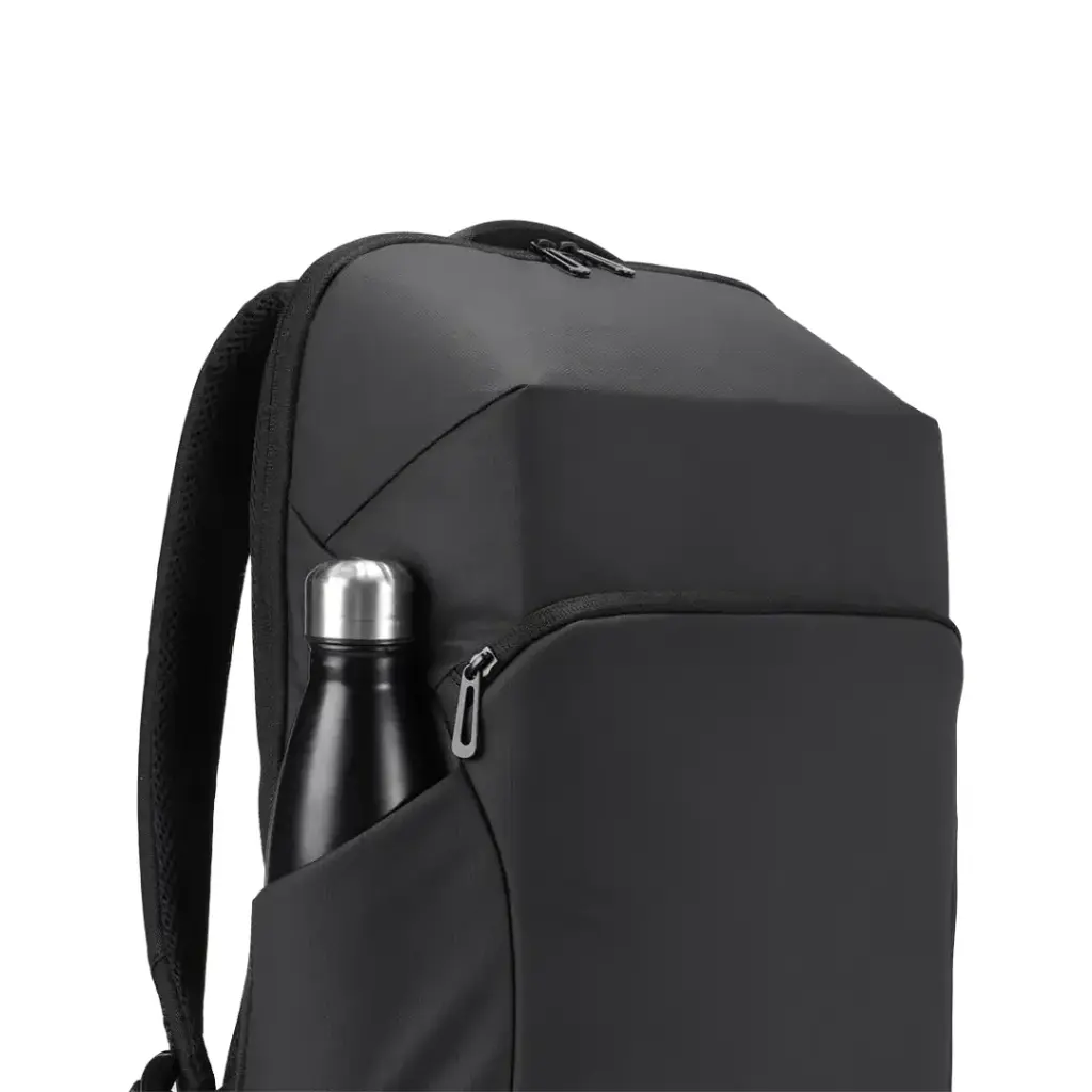 Porodo Lifestyle Water-Resistant PU Backpack - Black