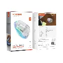 Porodo Vertical 4800 DPI Wireless Mouse - Transparent
