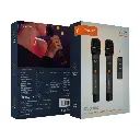 Porodo Soundtec Duo Mic Aluminum Rechargeable Wireless Microphone - Black