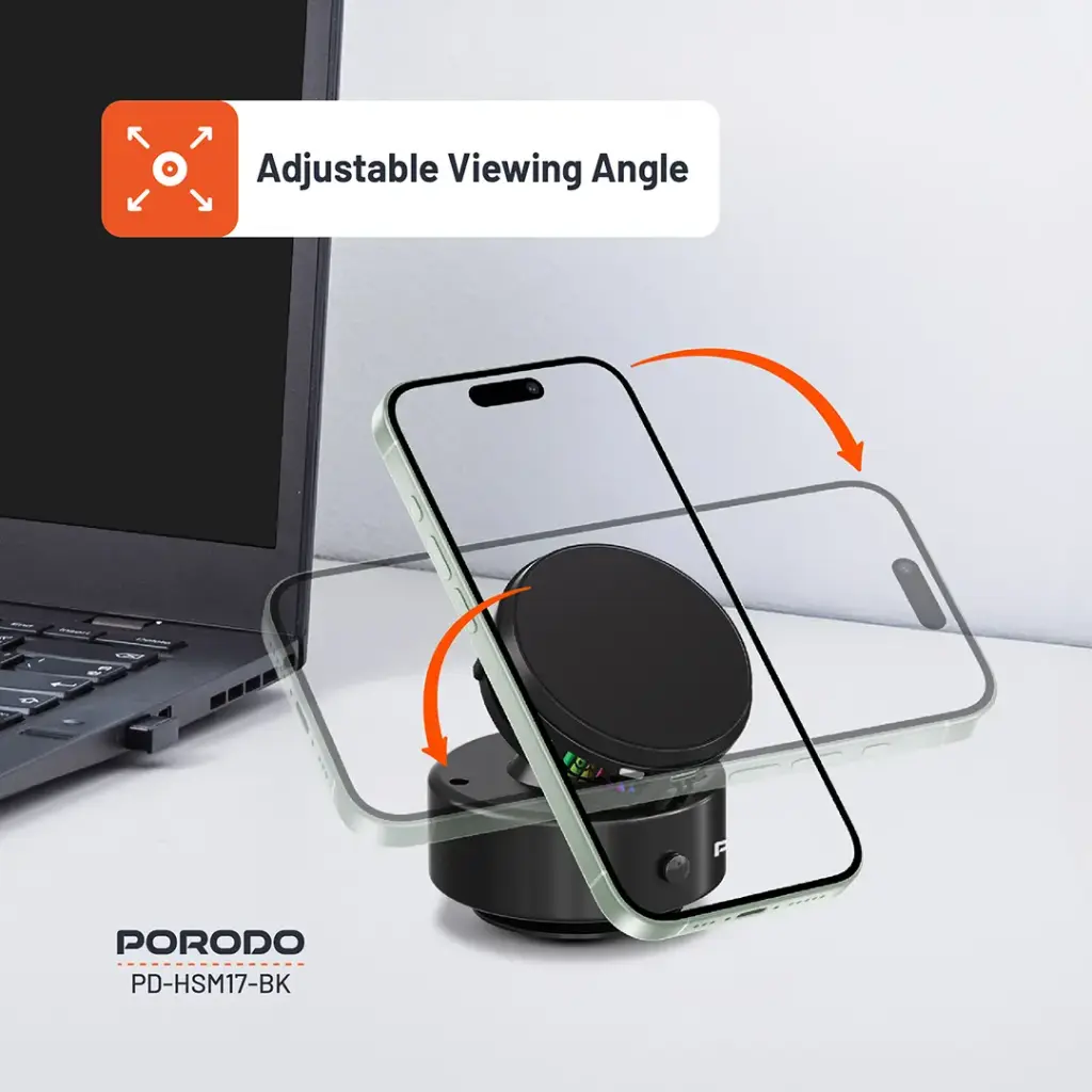 Porodo Vacuseal Magsafe Charging & Cooling - Black