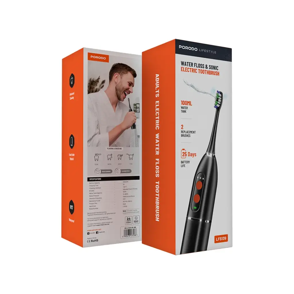 Porodo Lifestyle Water Floss & Sonic Electric Toothbrush