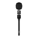 Porodo Two-Device Connect Handheld Lavalier Microphone - Black