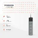 Porodo 3AC | 45W | 300W Power Strip - Black