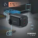 Porodo Dual USB-C Quick Charger - Black