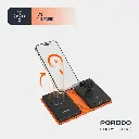 Porodo 8000mAh Folding 4-Device Charger - Black