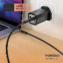Porodo 65W Triple Output Quick Wall Charger - Black