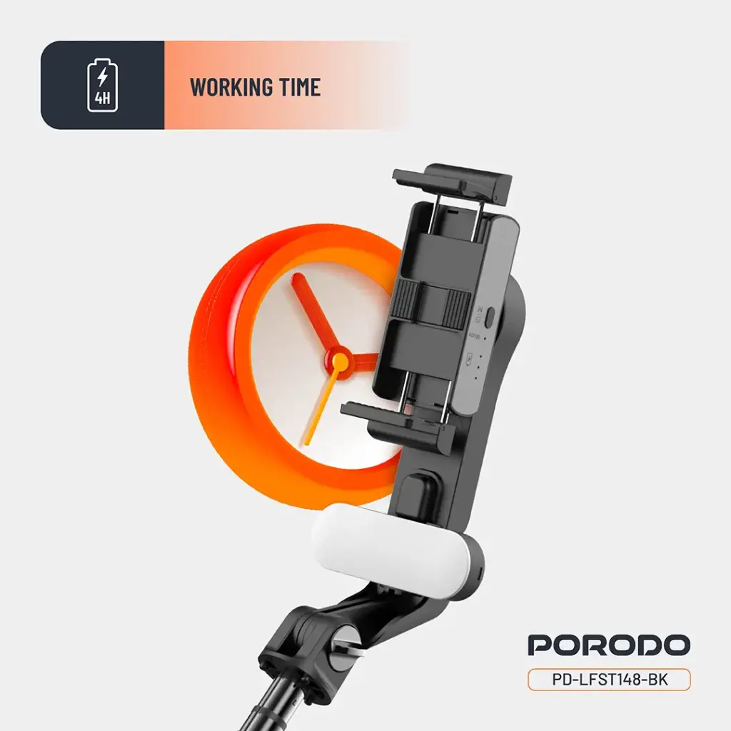 Porodo QuadBase Gimbal Stabilizer - Black