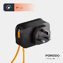 Porodo Universal Wall Sockets - Black