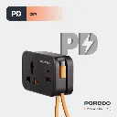 Porodo Universal Wall Sockets - Black