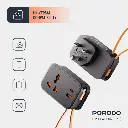 Porodo Universal Wall Sockets - Black