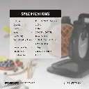 Porodo Lifestyle Vertical Waffle Maker - Black