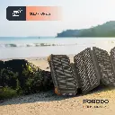 Porodo Power Bank 20000mAh 4-Panel Solar - Black