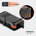Porodo Power Bank 20000mAh 4-Panel Solar - Black