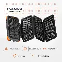 Porodo Power Bank 20000mAh 4-Panel Solar - Black
