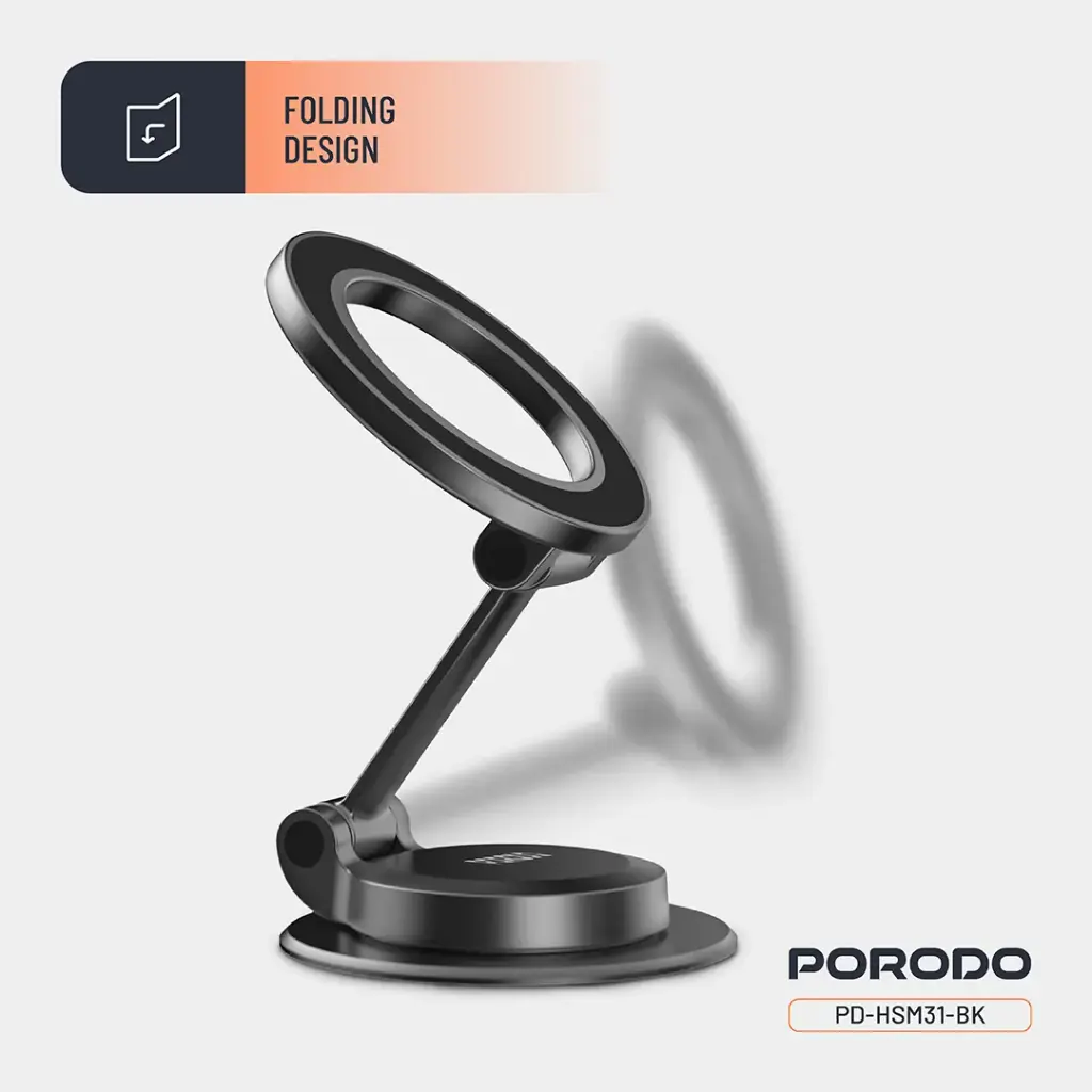 Porodo Maglock MagSafe Phone Mount - Black 
