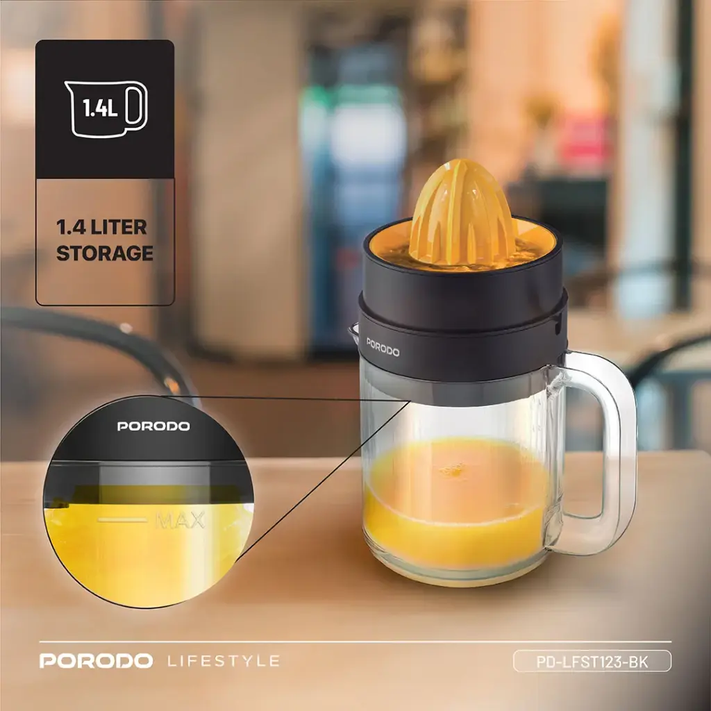 Porodo Lifestyle BI-Directional Juicer - Black