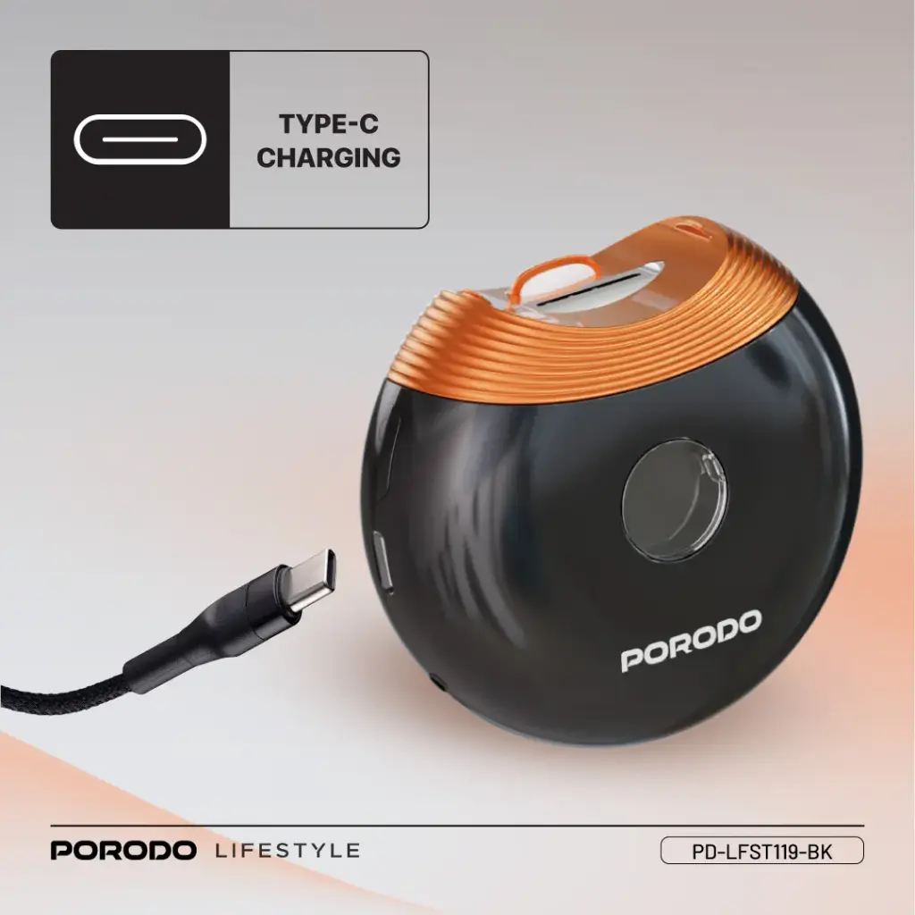 Porodo Lifestyle All-In-One Nail Trimmer Set - Black