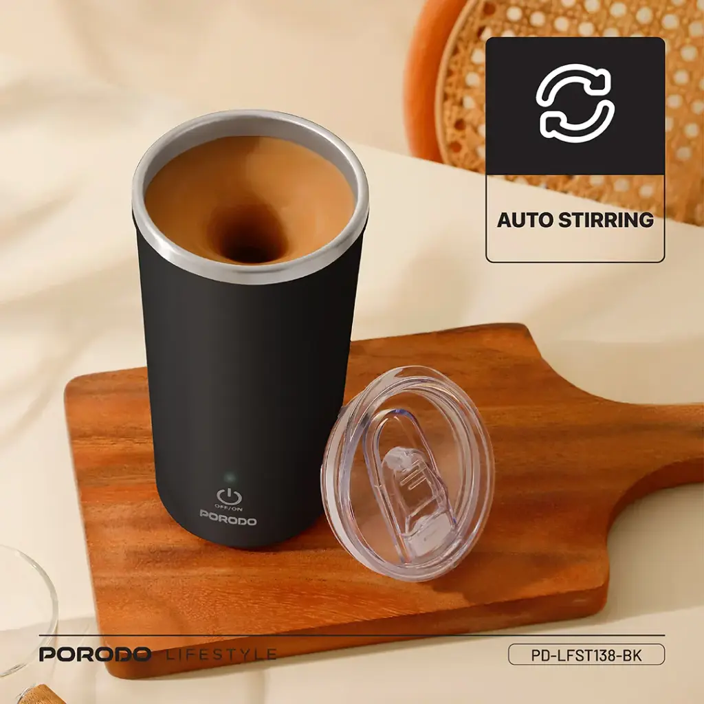 Porodo Lifestyle Auto-Stirring Insulated Mug