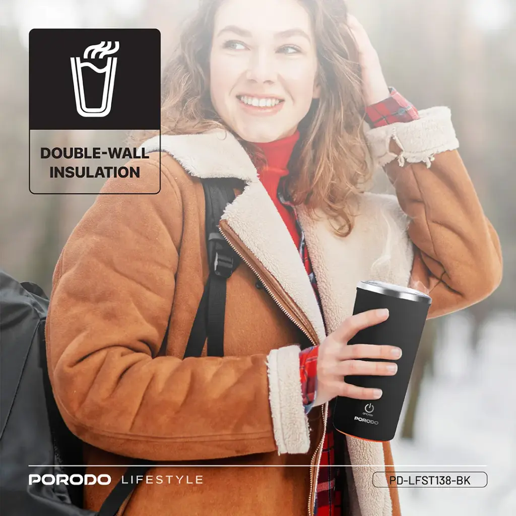 Porodo Lifestyle Auto-Stirring Insulated Mug