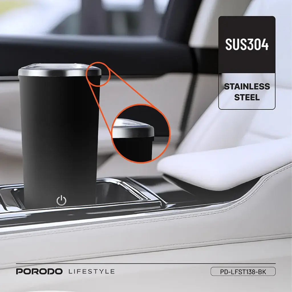 Porodo Lifestyle Auto-Stirring Insulated Mug