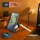 Porodo Pocket-Sized Folding Wireless Charger - Black