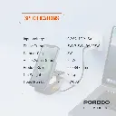 Porodo Pocket-Sized Folding Wireless Charger - Black
