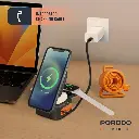 Porodo Pocket-Sized Folding Wireless Charger - Black