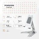 Porodo Aluminum Alloy Mobile Stand - Silver